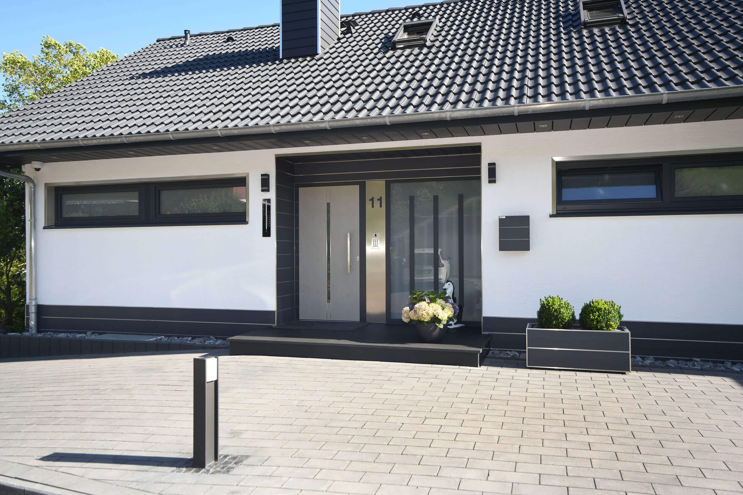 Moderne Außentreppe