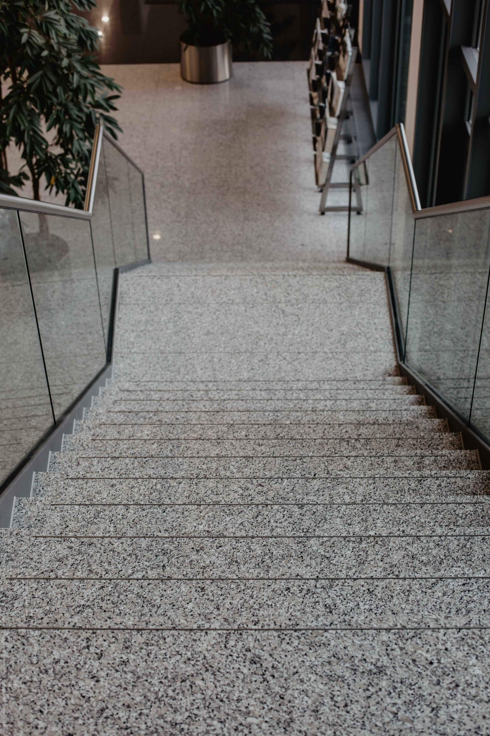 Moderne Stahltreppe